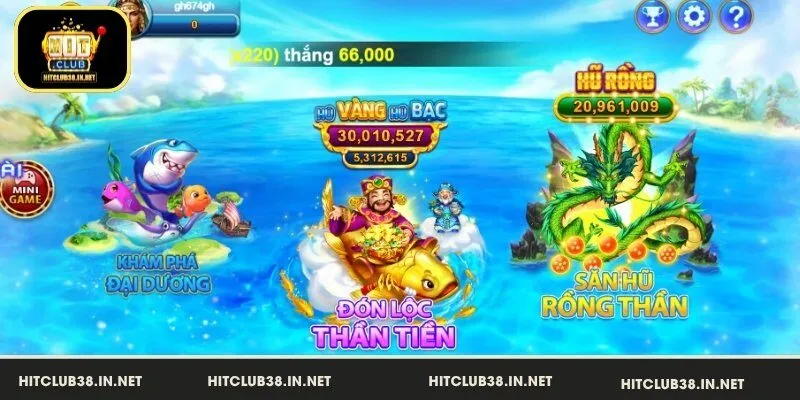 Các phòng chơi nổi bật trong bắn cá HitClub