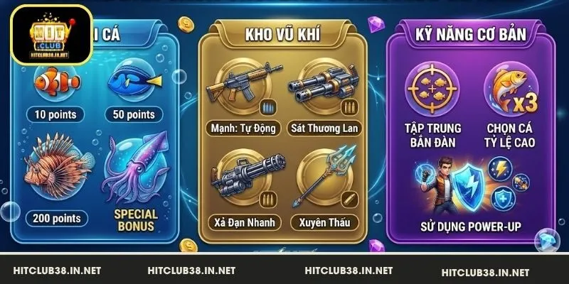 Cách chơi bắn cá HitClub chi tiết, dễ hiểu