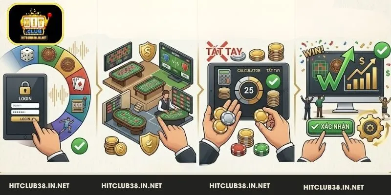 Cách đặt cược trên HitClub đơn giản với 4 bước chi tiết