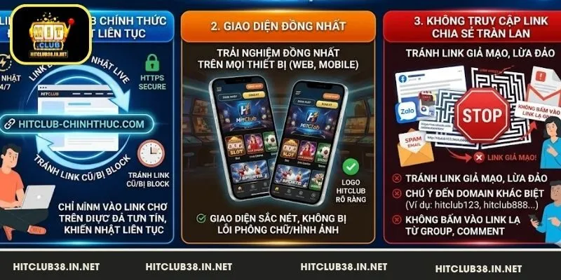 Cách nhận biết link vào HitClub chính thức, tránh giả mạo