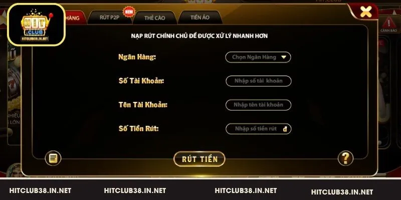 Cách rút tiền HitClub về ngân hàng nhanh chóng