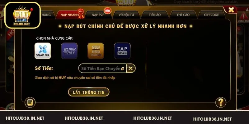 Hướng dẫn nạp nhanh HitClub tiện lợi, tiết kiệm thời gian