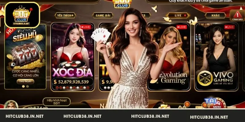 Khám phá hệ thống sảnh Casino chuyên nghiệp tại HitClub